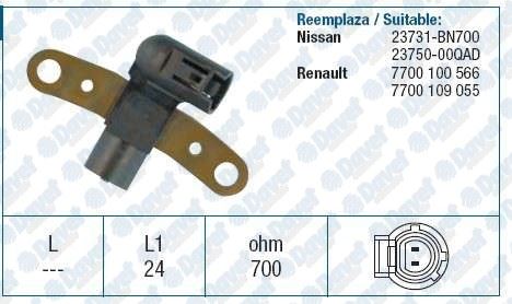 FAE 79031 Krank Mili Sensoru Eksantrik Logan-Kubistar-Micra-Clio Ii-Iii-Kangoo-Laguna-Megane I-Ii-Scenic Ii 1.5dci K9k-1.9dci